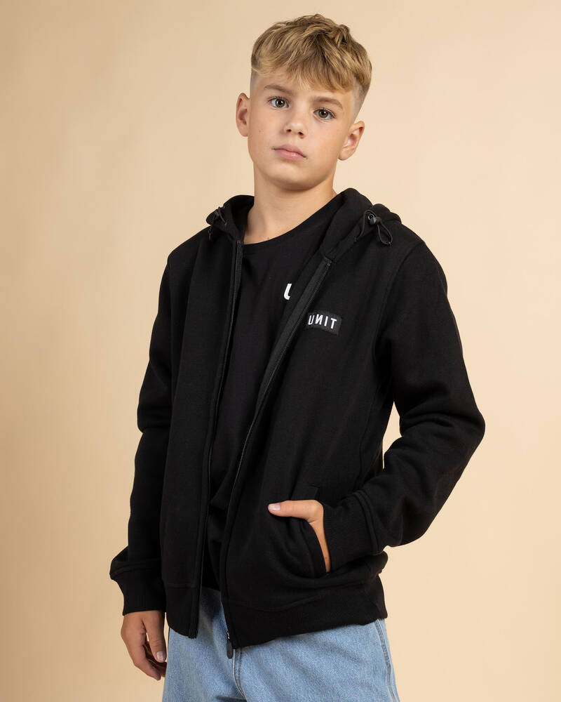Unit Boys' Stack Zip Thru Hoodie for Mens