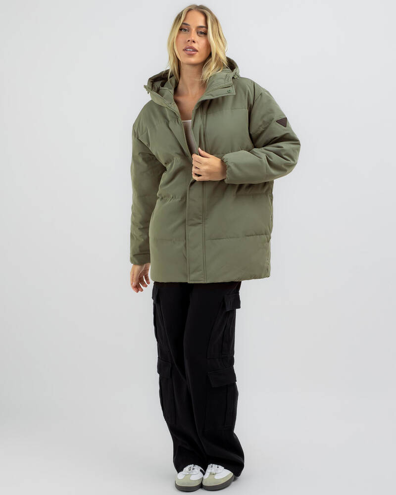 Roxy Ocean Ways Hooded Puffer Jacket for Womens
