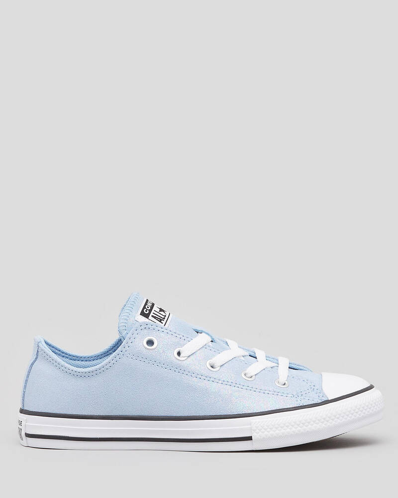 Converse Girls' Shimmer Chuck Taylor Lo-Top Shoes for Womens