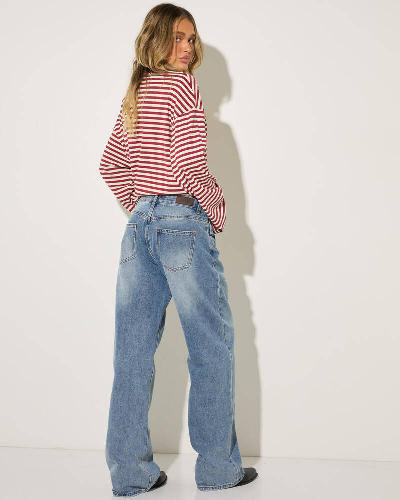 DESU Icon Straight Leg Jeans for Womens