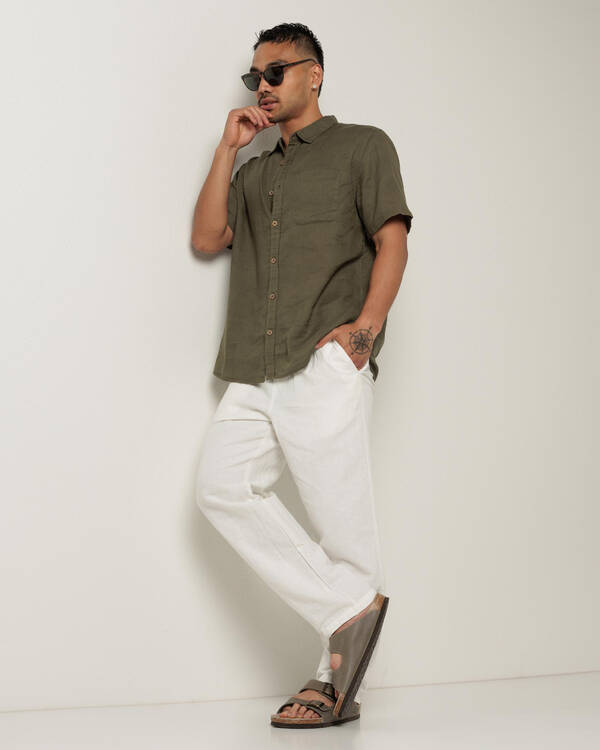 Skylark Leisurely Linen Blend Pants for Mens