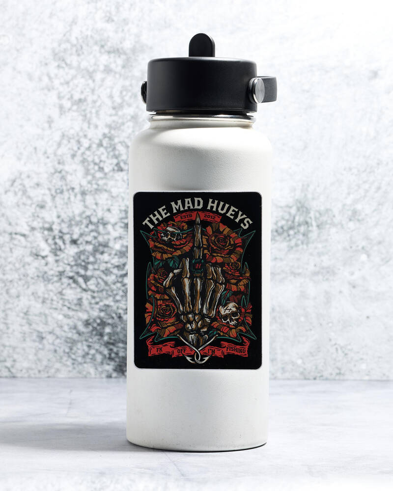 The Mad Hueys Shield Fk Off Sticker for Mens