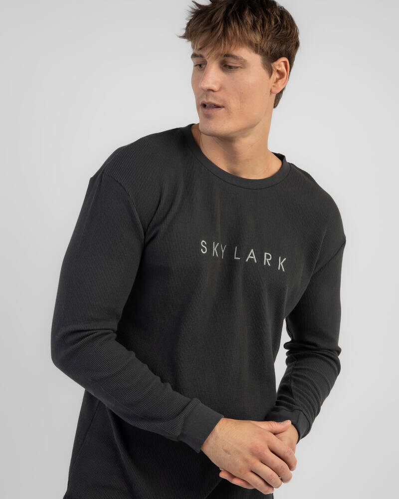 Skylark Waffle Crewneck Sweatshirt for Mens