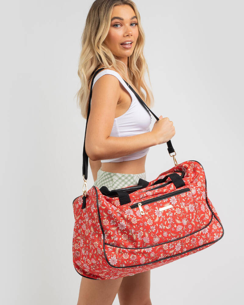 Mooloola Coral Sunset Overnight Bag for Womens