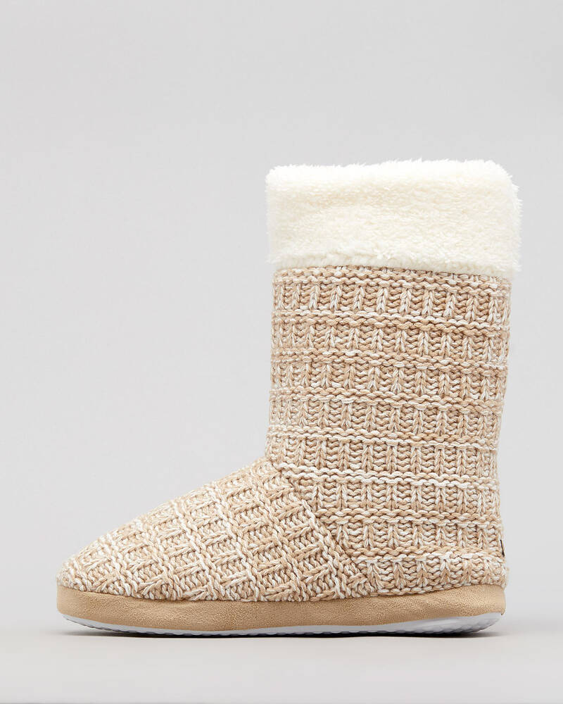 Sleepy Squirrel Holly Slipper Boots for Womens