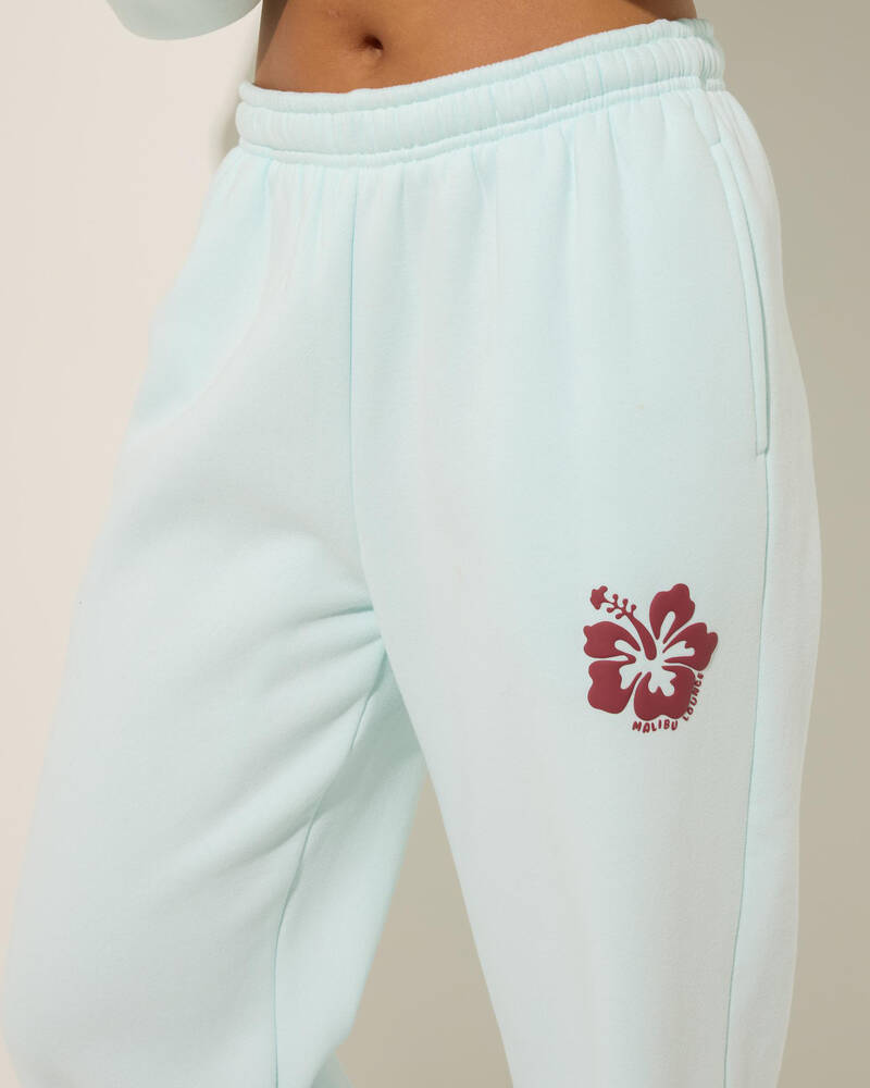 Malibu Lounge Hibiscus Track Pants for Womens