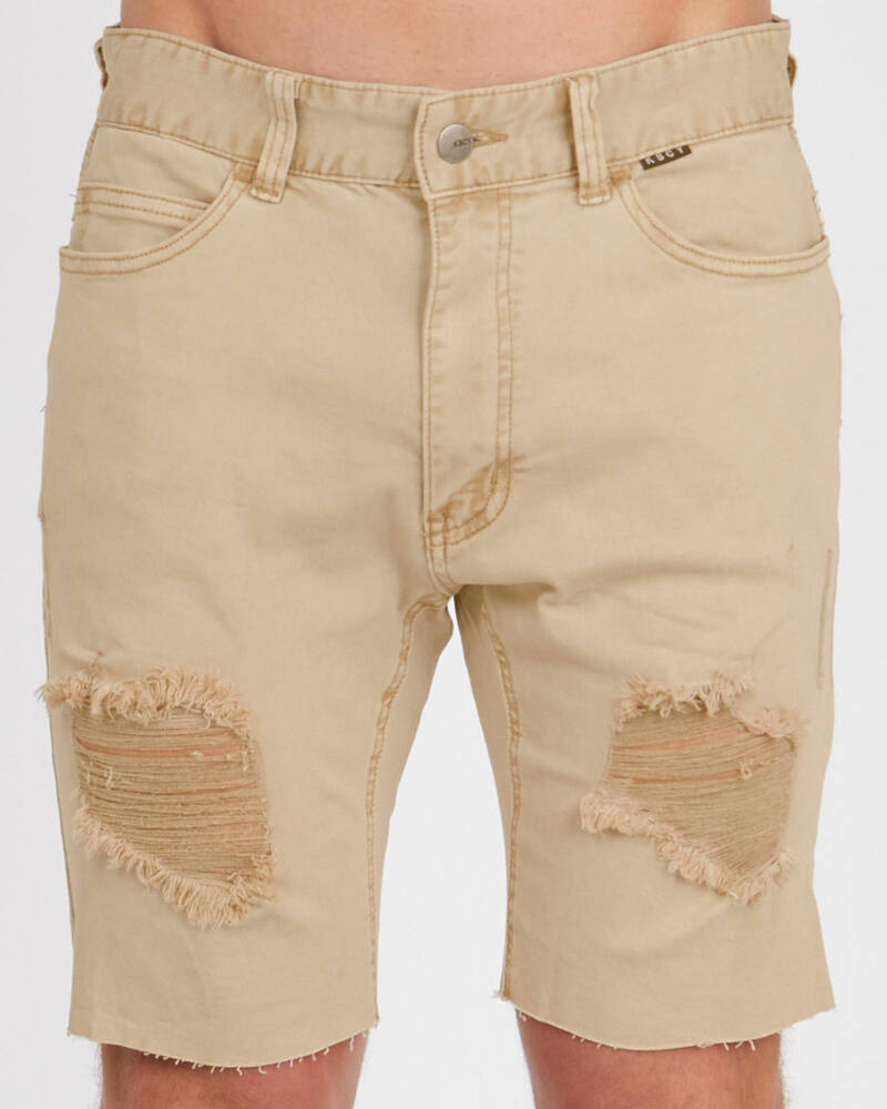 Kiss Chacey Biker Denim Shorts for Mens