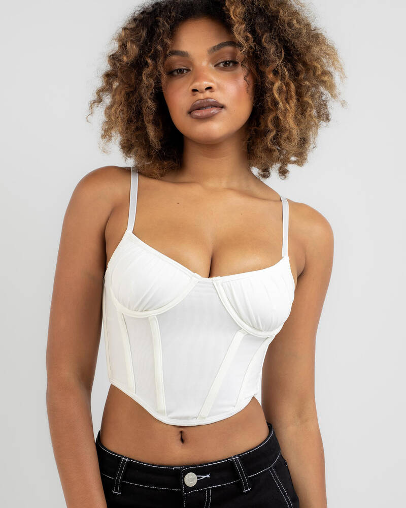 Ava And Ever Saint Mesh Corset Top for Womens
