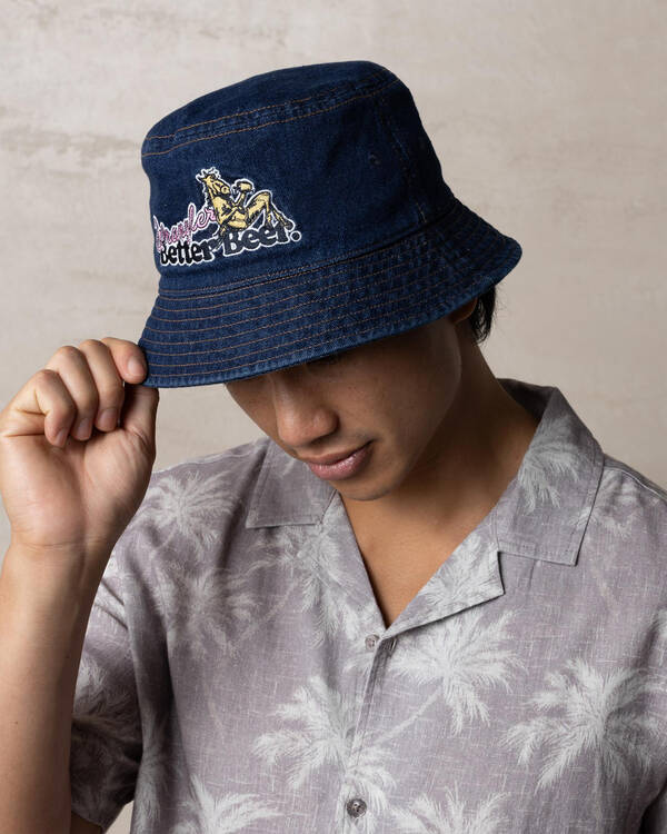 Wrangler Better Beer Thirsty Bucket Hat for Mens