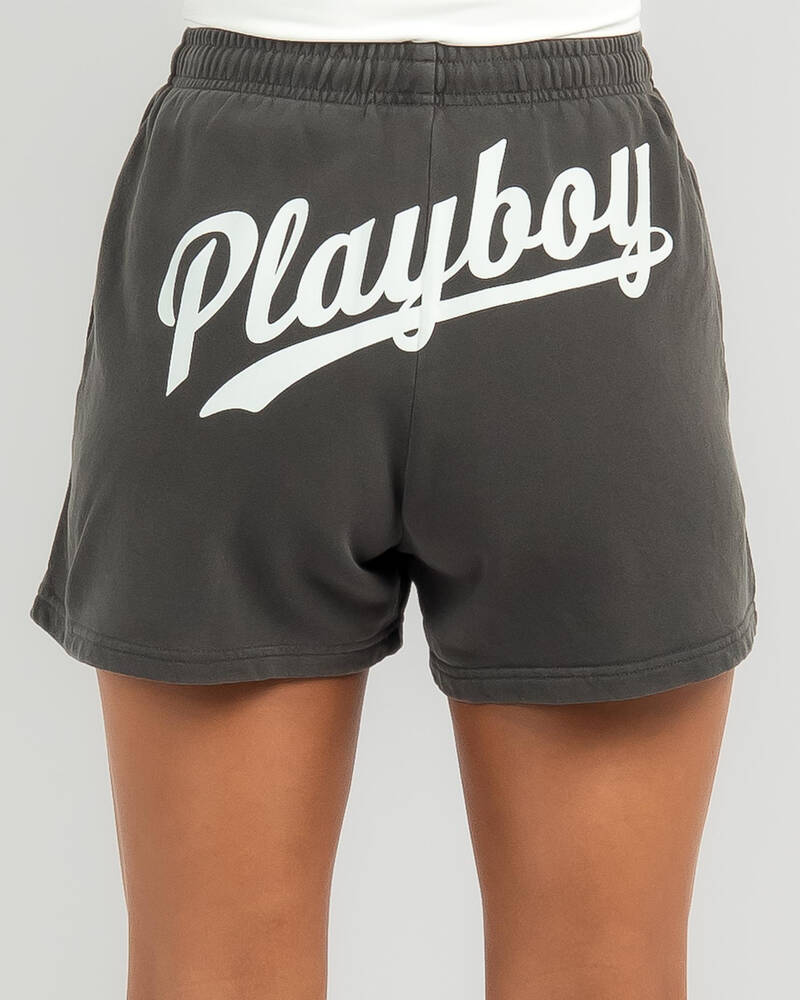 Playboy Varsity Track Shorts for Womens