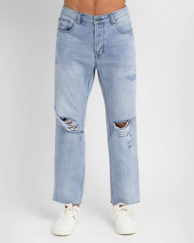 Ziggy Denim Straight Crop Jeans for Mens