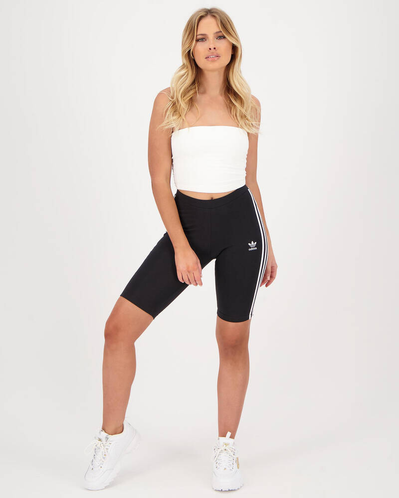 adidas 3 Stripe Bike Shorts for Womens