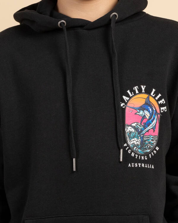 Salty Life Boys' Aqua Warrior Hoodie for Mens