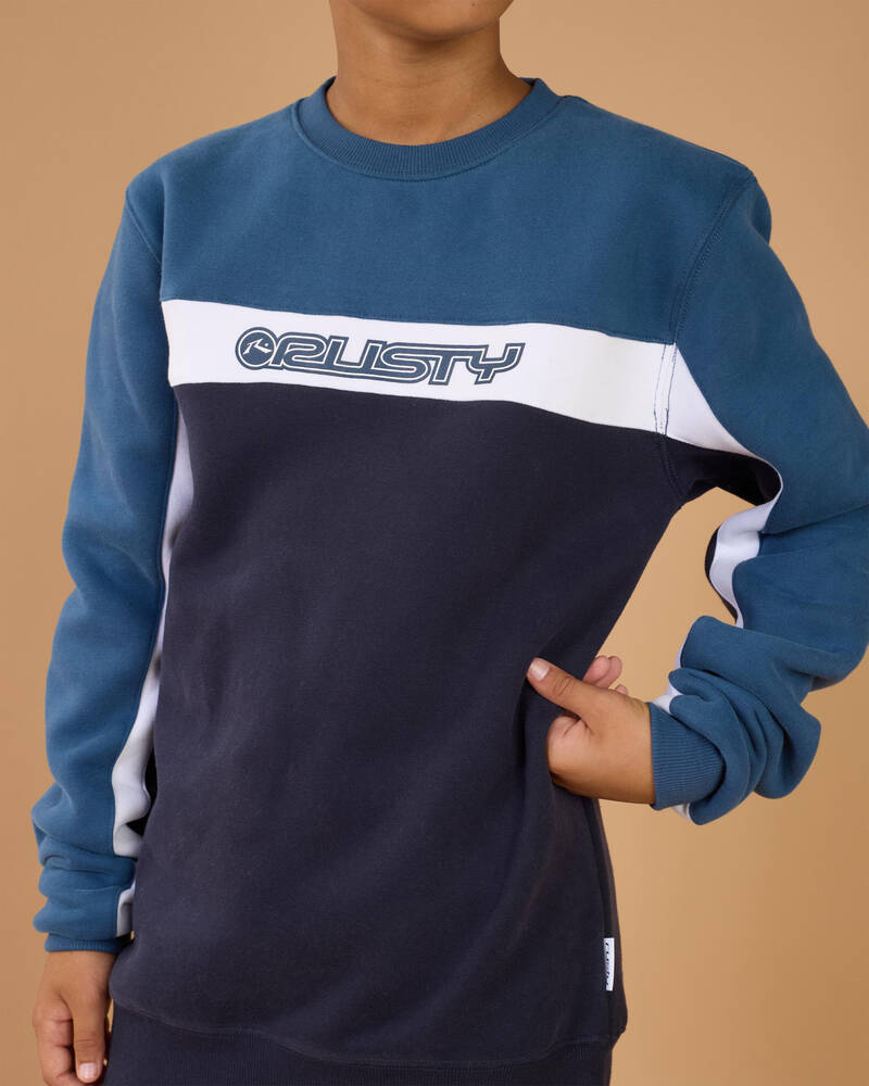 Rusty Boys' Pod Racer Crewneck Sweatshirt for Mens