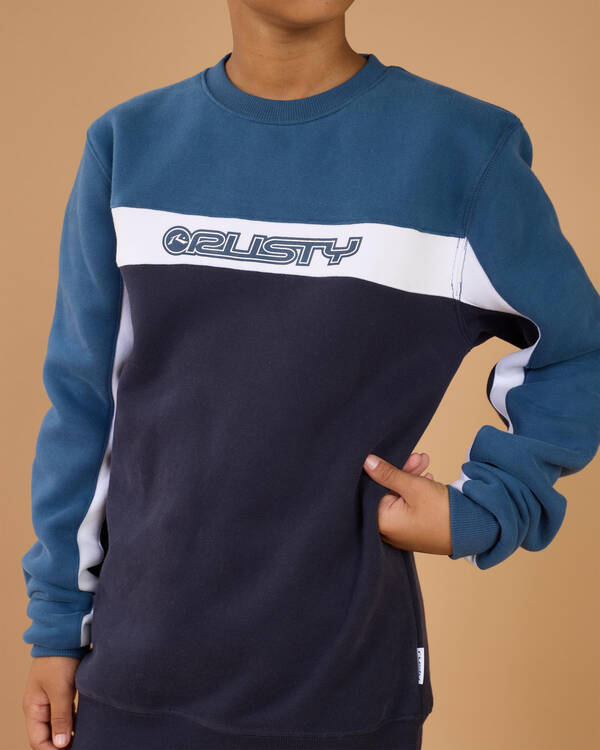 Rusty Boys' Pod Racer Crewneck Sweatshirt for Mens