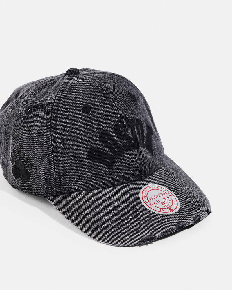 Mitchell & Ness Boston Acid Wash Dad Cap for Mens