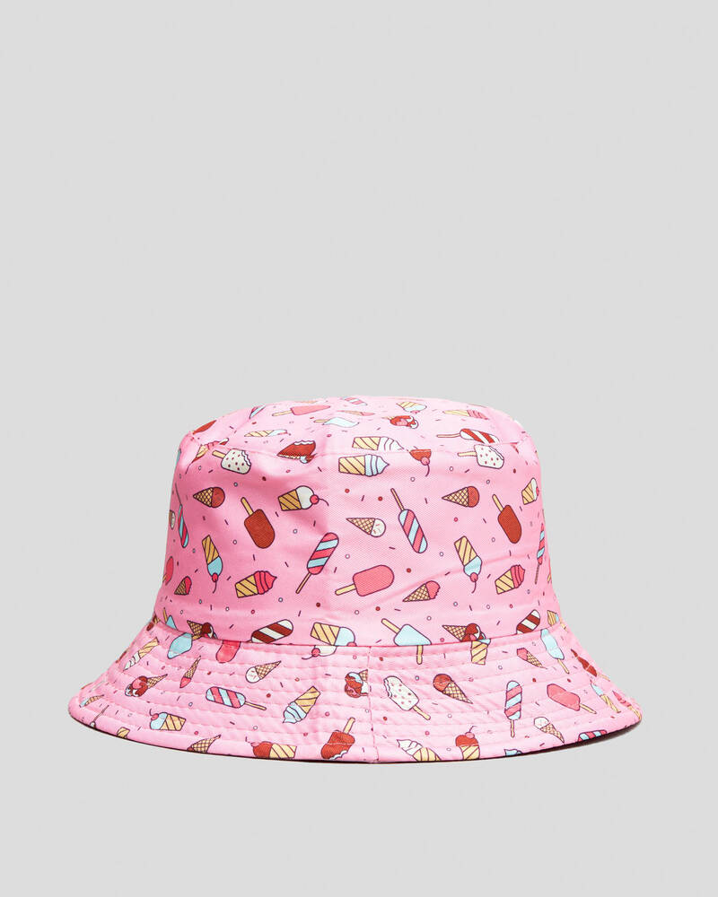 Mooloola Toddlers' Ice Cream Reversible Bucket Hat for Womens