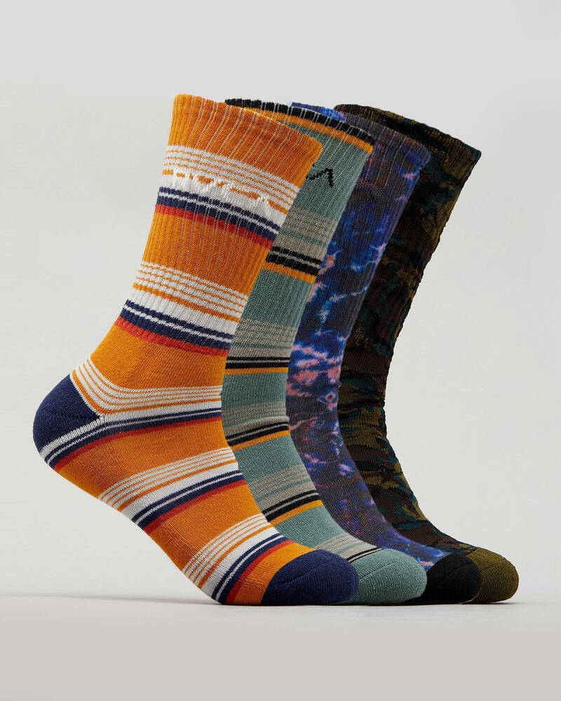 RVCA Seasonal Socks 4 Pack for Mens