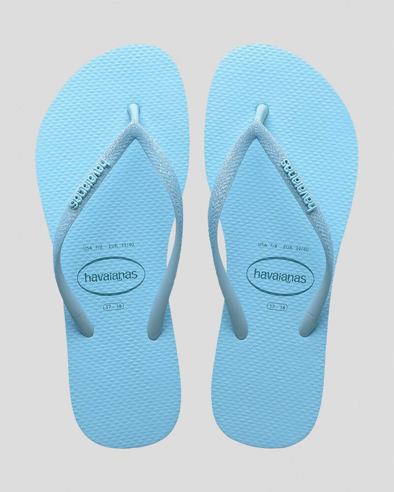 Havaianas Slim Glitter Iridescent Thongs for Womens