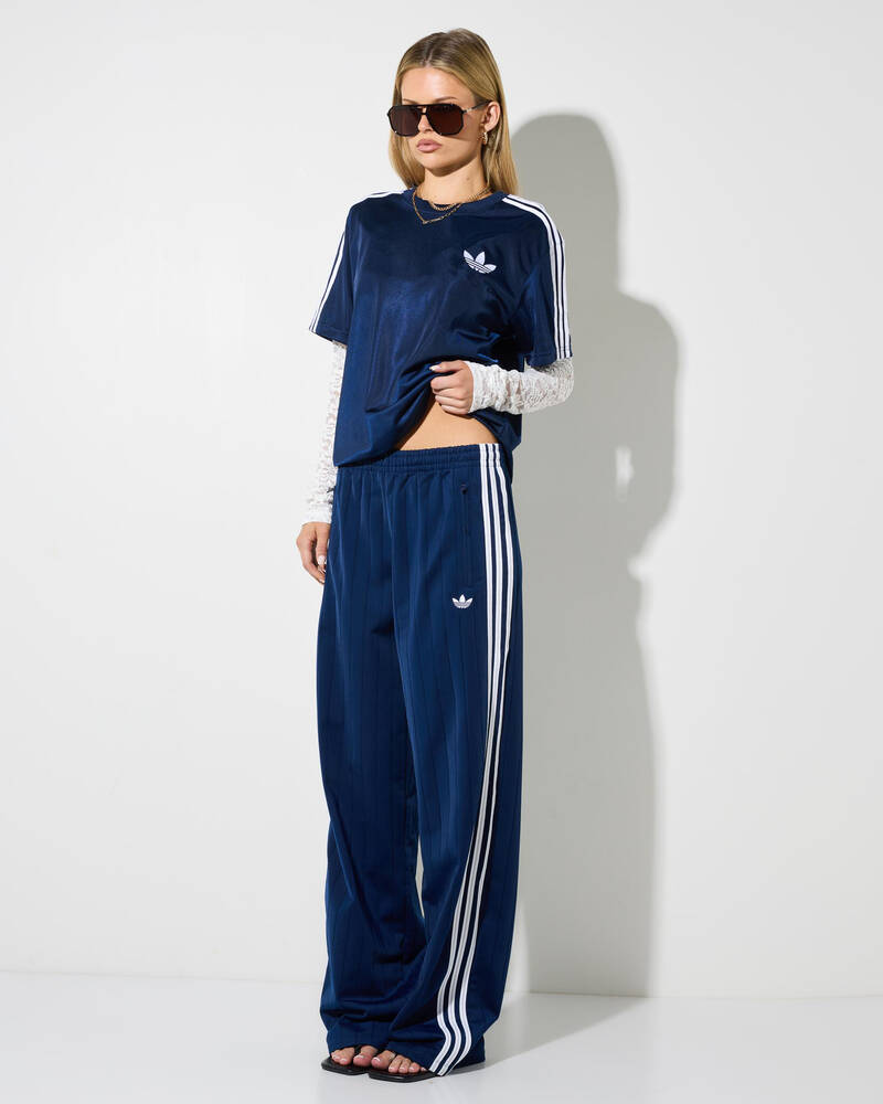 adidas Pinstripe Firebird Loose Track Pants for Womens