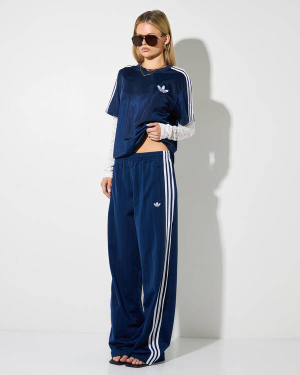 Pinstripe Firebird Loose Track Pants