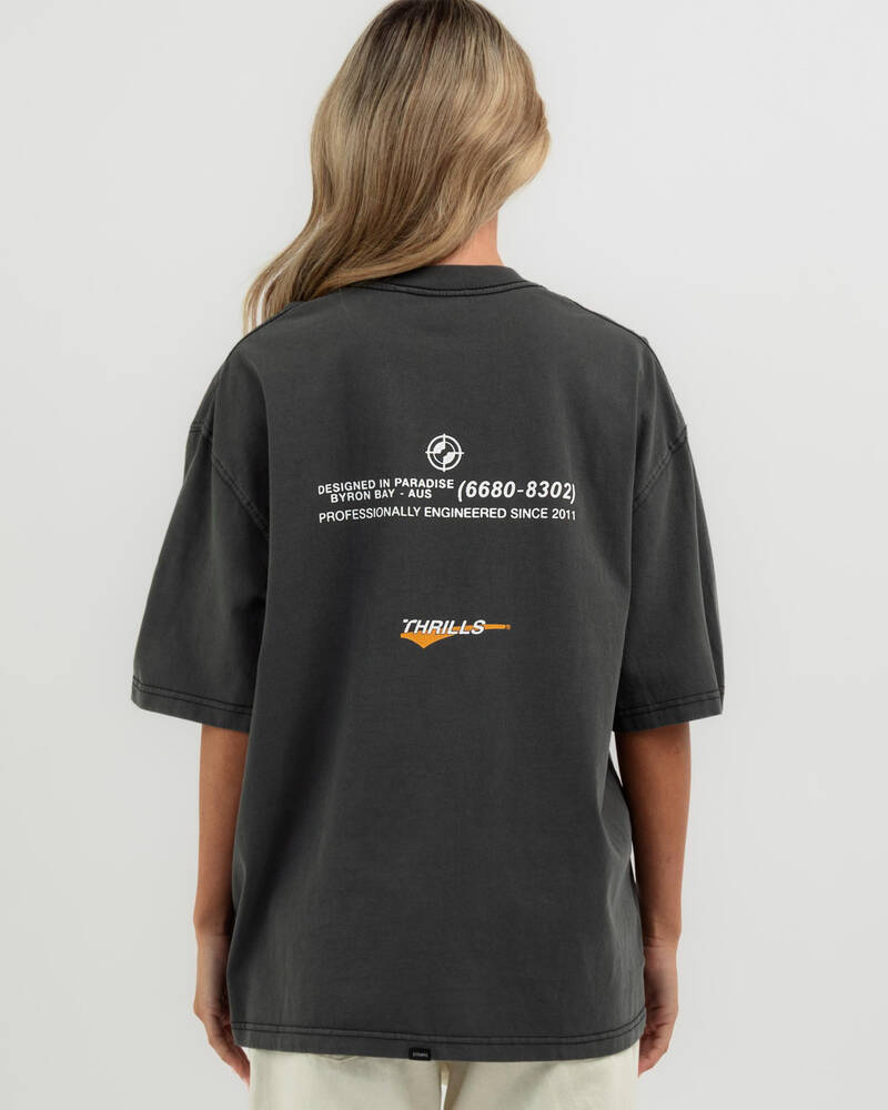 Thrills Target Eyes Oversized T-Shirt for Womens