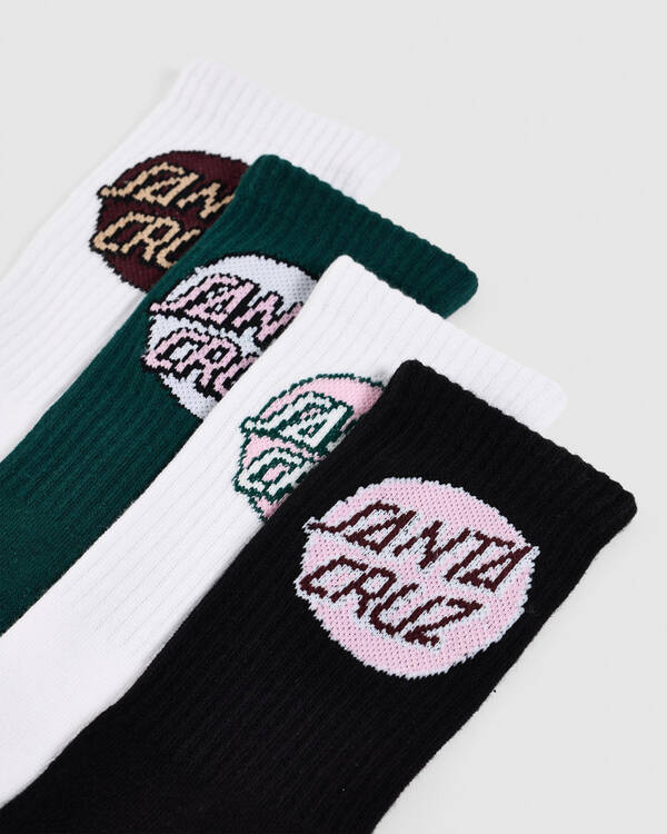 Santa Cruz Other Dot Crew Sock 4 Pack for Womens