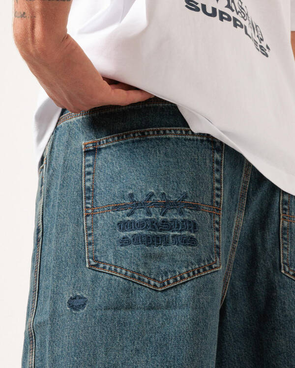 Worship Supplies Scratch Big Dawg Jean Shorts for Mens