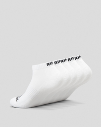 Rip Curl Brand Ankle Socks 5 Pack for Mens image number null