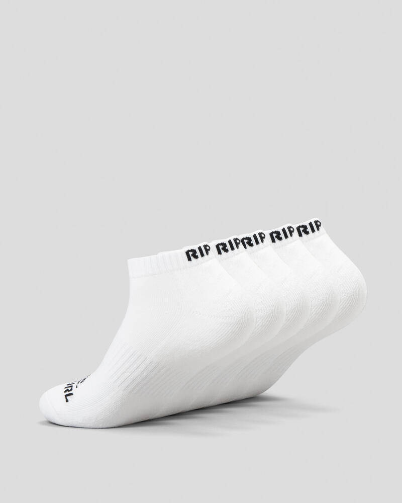 Rip Curl Brand Ankle Socks 5 Pack for Mens