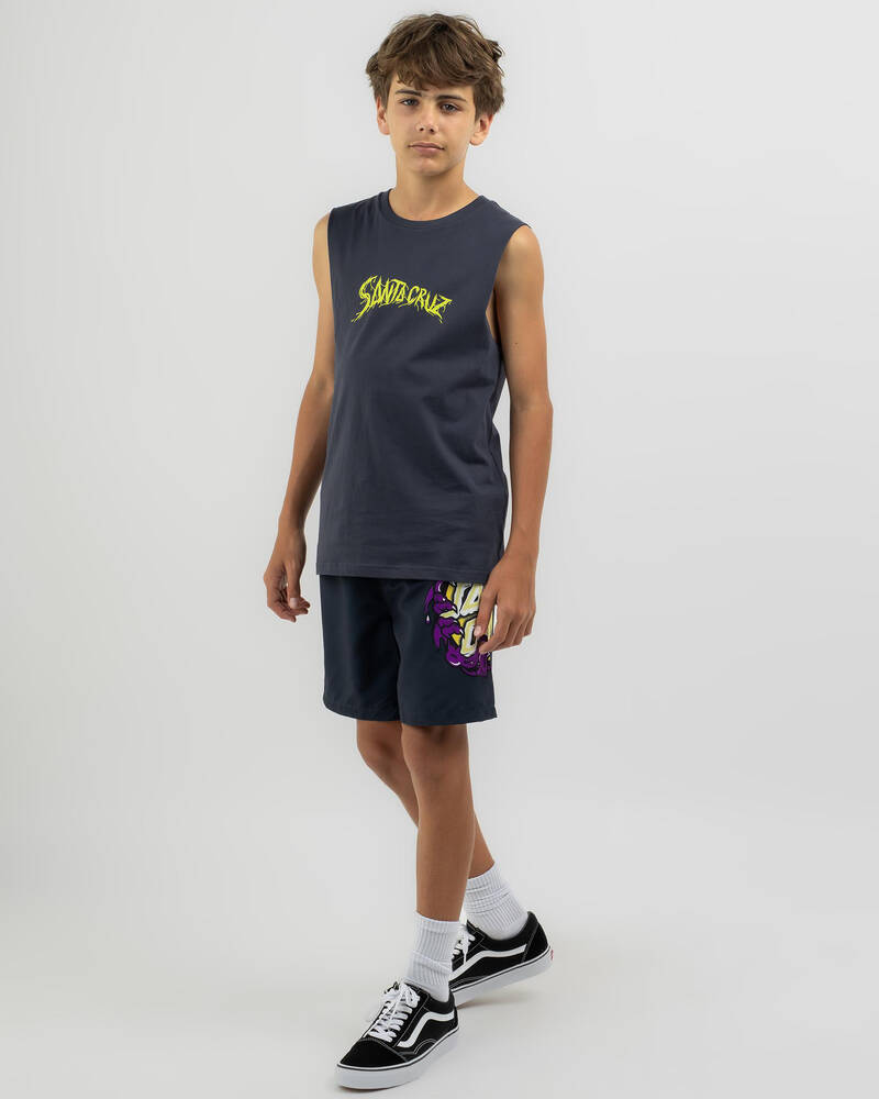 Santa Cruz Boys' Bone Slasher Muscle Tank for Mens