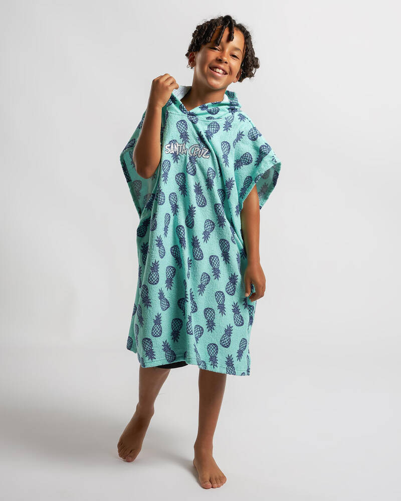 Santa Cruz Girls SC Tropic Strip Hooded Towel for Unisex
