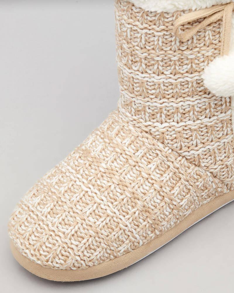 Sleepy Squirrel Holly Slipper Boots for Womens