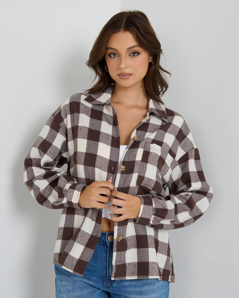 Ava And Ever Vancouver Flannel Long Sleeve Shirt for Womens