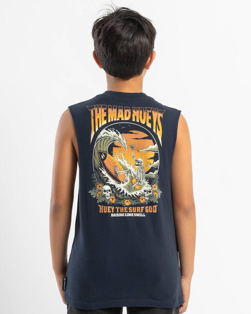 The Mad Hueys Boys' Raising Swell Muscle Tank for Mens