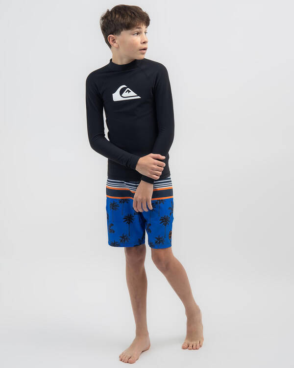 Quiksilver Boys' Heater Long Sleeve Rash Vest for Mens