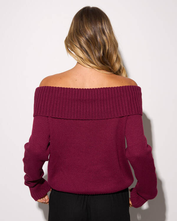Ava And Ever Veriti Off Shoulder Knit Jumper for Womens