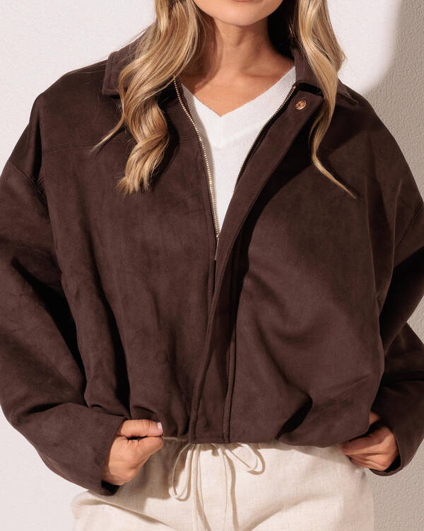 Ava And Ever Floyd Faux Suede Jacket for Womens