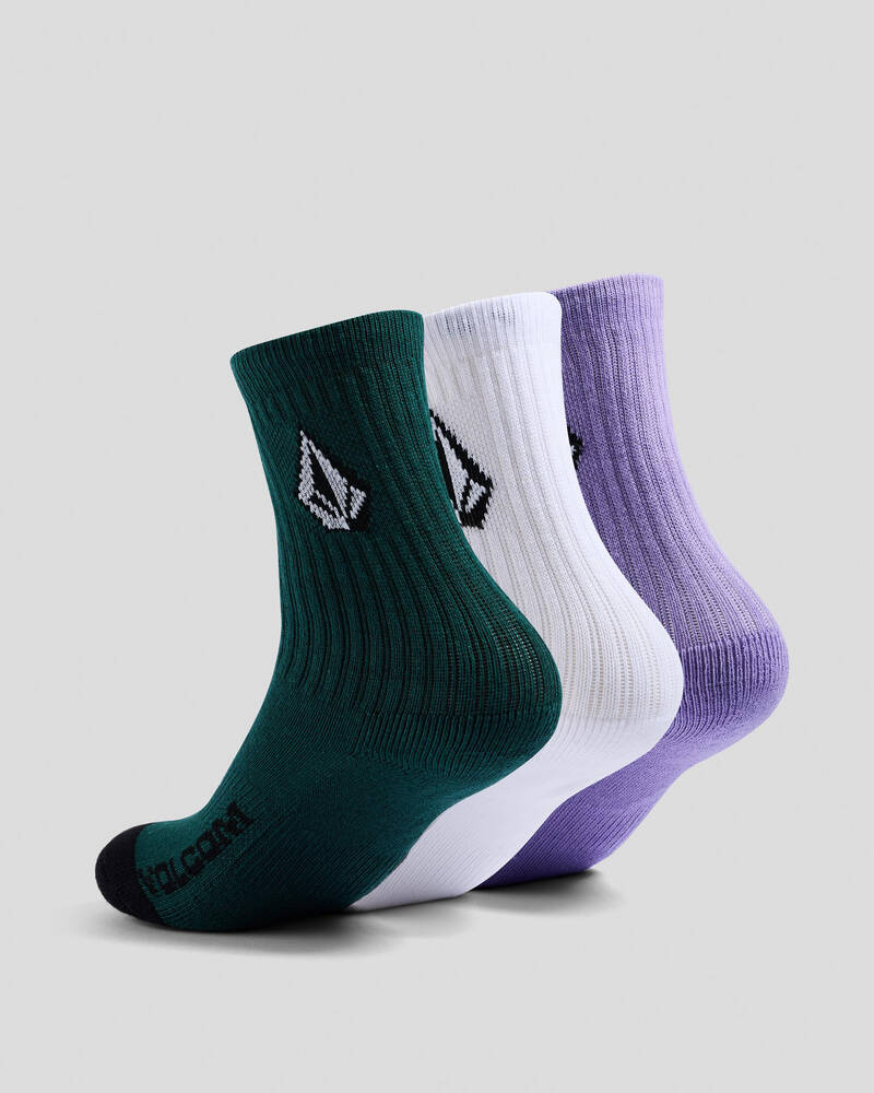 Volcom Kids' Full Stone Socks 3 Pack for Unisex