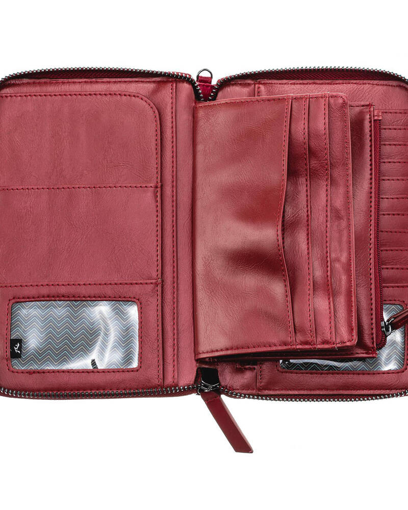 Rusty Runaway Leather Wallet for Womens