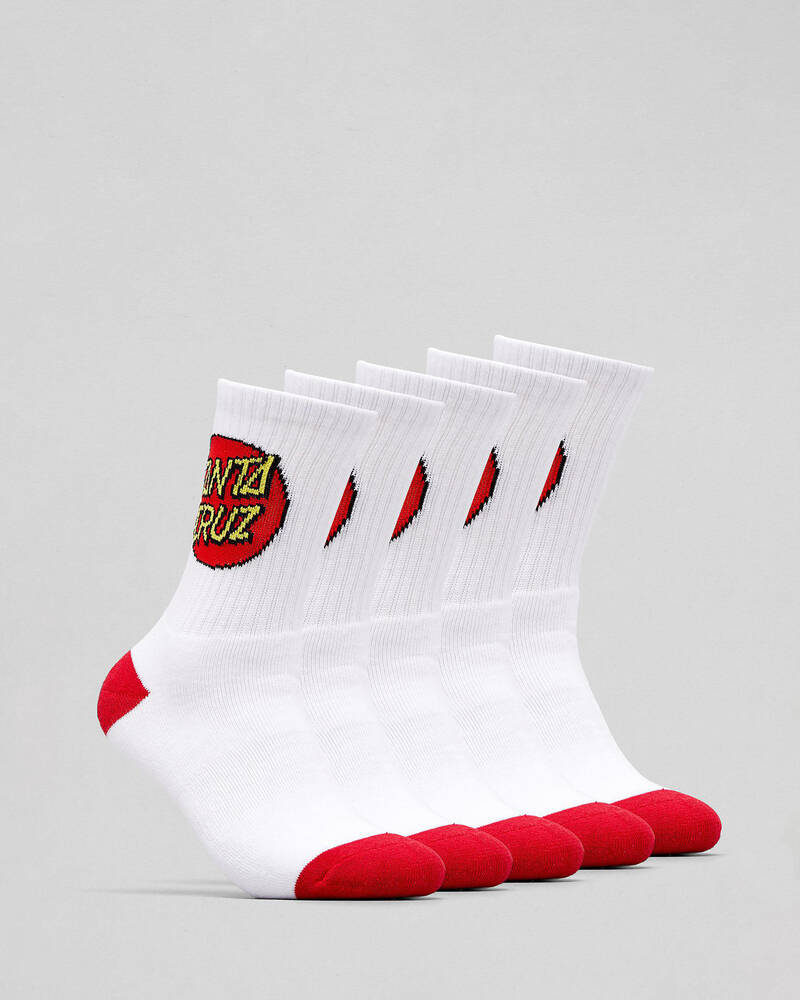 Santa Cruz Boys' Socks 4 Pack for Mens