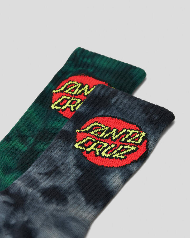 Santa Cruz Classic Dot Tie Dye Sock for Mens