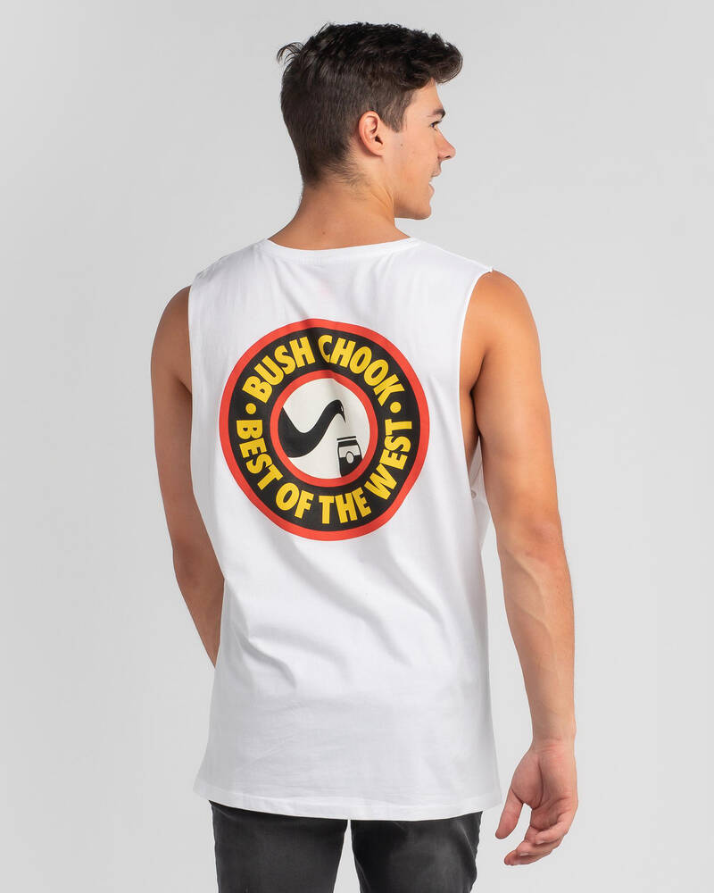 Bush Chook Best Of The West Muscle Tank for Mens