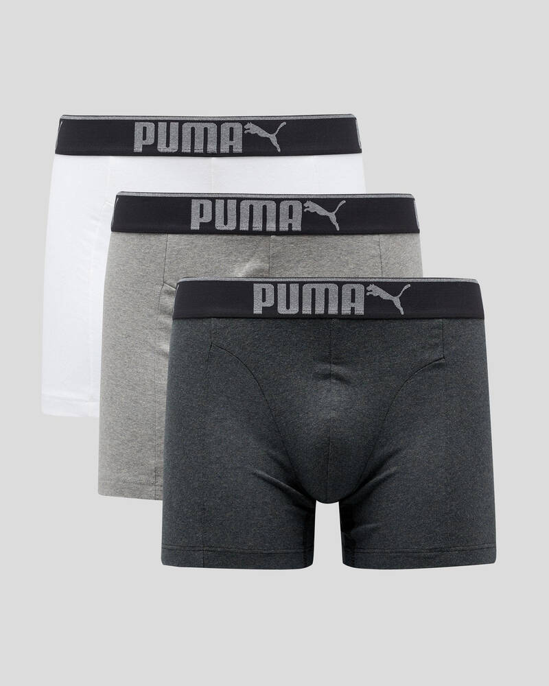 Puma Premium Sueded Boxer Briefs 3 Pack for Mens