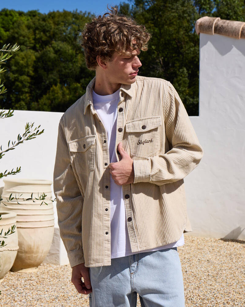 Skylark Record Cord Long Sleeve Shirt for Mens