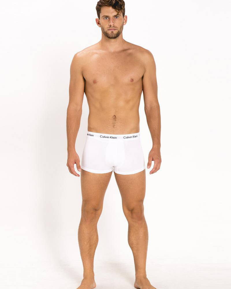 Calvin Klein Cotton Stretch Low Rise Trunk 3 Pack for Mens