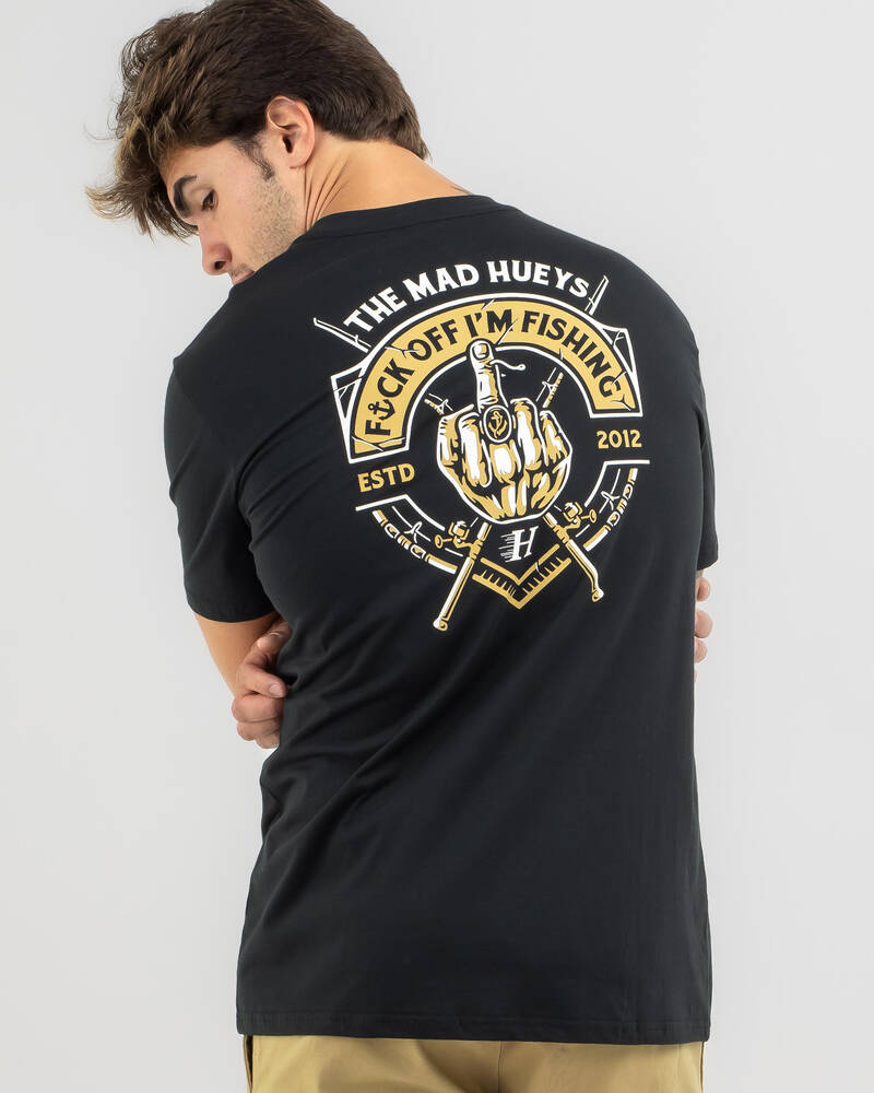 The Mad Hueys Fk Off I'm Fishing T-Shirt for Mens