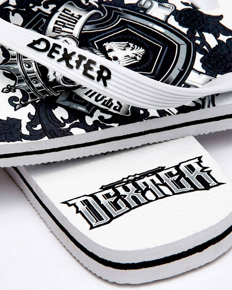 Dexter Crowned White Thong for Mens