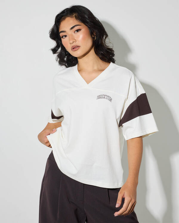 Brixton Brixton Boxy Football Tee for Womens