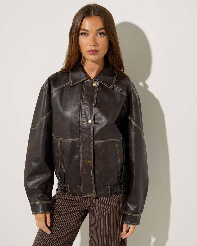 Ava And Ever Radley Faux Leather Jacket for Womens